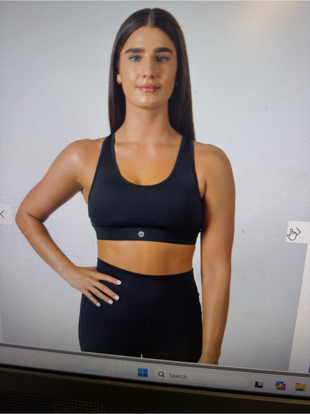 Senita Athletics Black Scoop Neck Sports Bra